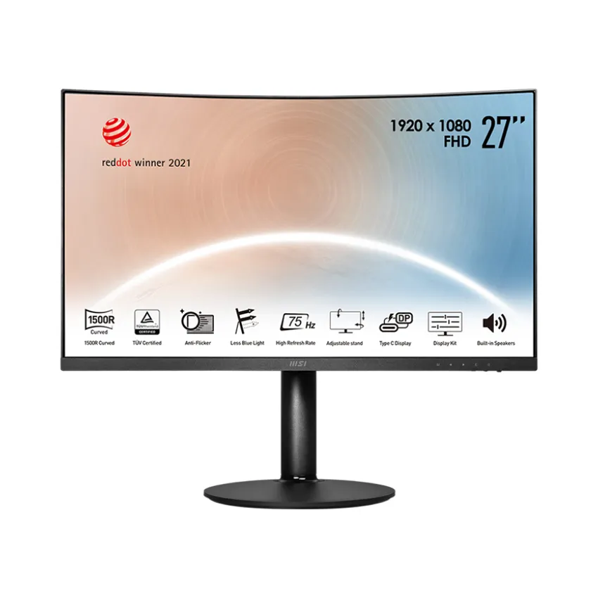 Màn hình MSI MD271CP (27 inch/FHD/VA/75Hz/4ms/Loa/Cong/USB TypeC)